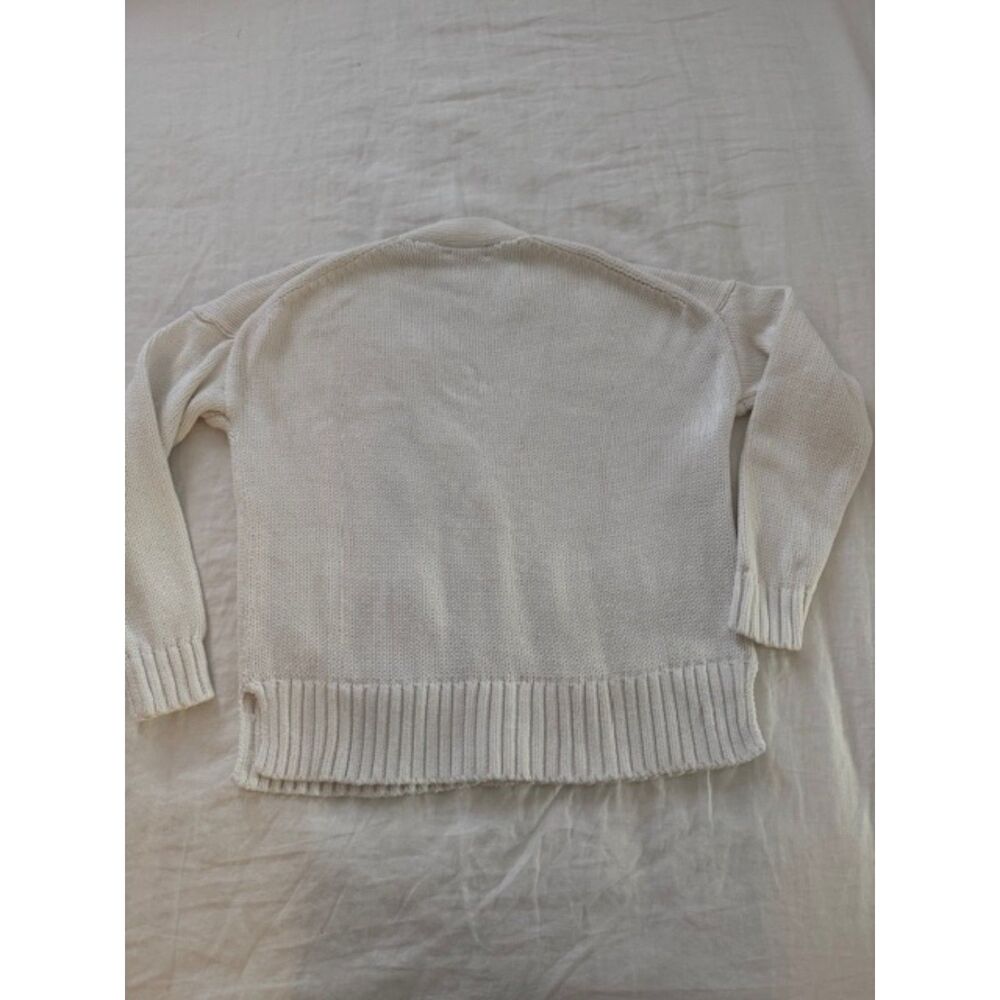 J.Crew Heritage cotton relaxed cardigan, Ivory, Size S - Picture 2 of 8